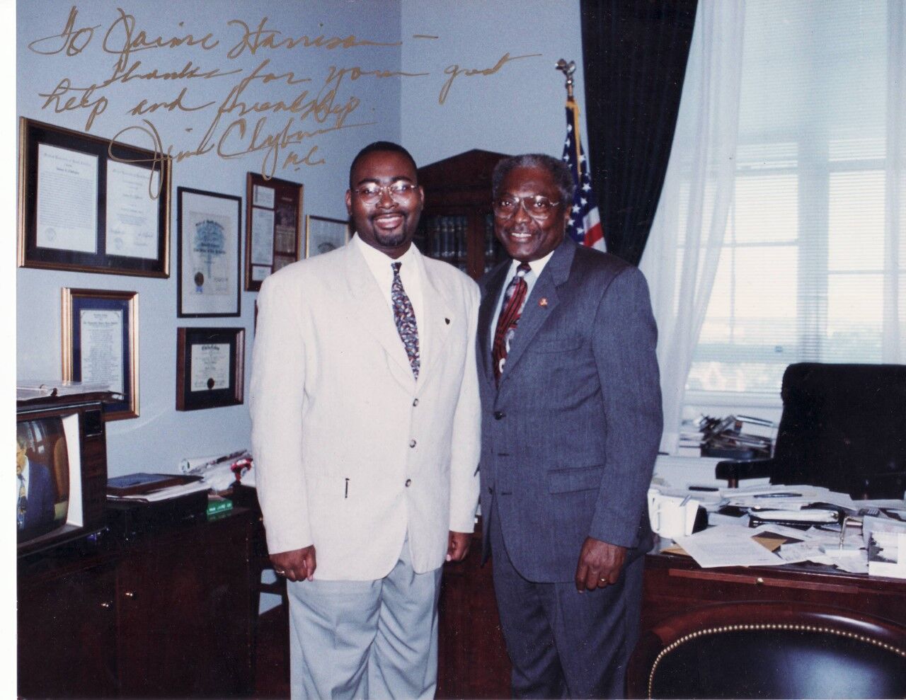 Jaime Harrison with Congressman Jim Clyburn